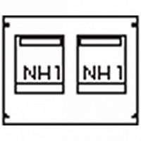 Пластрон для 2 NH1 2ряда/3 рейки |  код. AG 82 |  ABB